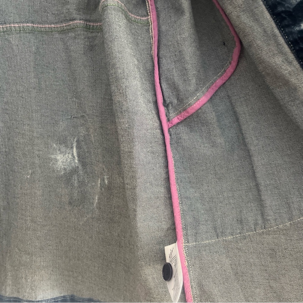 Anthropologie Pilcro Denimuster Women L/XL Blue Abstract Jacket Bundle 3/$65 - Picture 5 of 6